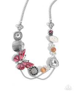 Paparazzi Whimsical Whisper - Red Necklace