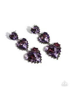 Paparazzi Loveable Lure - Purple Earrings