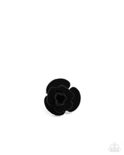 Load image into Gallery viewer, Paparazzi Relaxed Rosette - Black Ring
