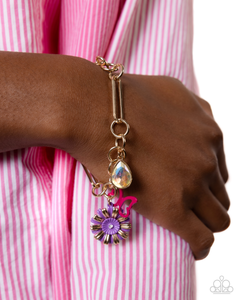 Paparazzi Aerial Accomplishment - Purple Necklace &  Paparazzi Aerial Adventure - Purple Bracelet Set