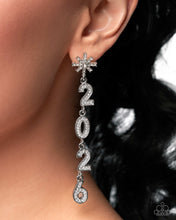 Load image into Gallery viewer, Paparazzi Ring In The Shimmer - White Earrings

