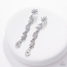 Load image into Gallery viewer, Paparazzi Ring In The Shimmer - White Earrings
