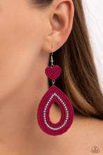 Load image into Gallery viewer, Paparazzi Now SEED Here - Pink Earrings
