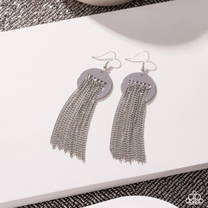 Paparazzi Levitating Leader - Silver Earrings