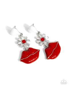 Paparazzi Let Me Kiss You - Red Earrings