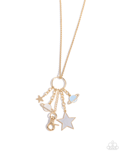 Paparazzi Planetary Pizzazz - Gold Necklace