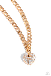 Paparazzi Ardent Affection - Gold Necklace