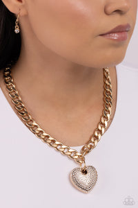 Paparazzi Ardent Affection - Gold Necklace