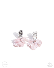 Load image into Gallery viewer, Paparazzi Stacked Sprigs - Pink Earrings (Clip-On)
