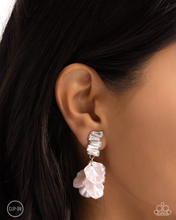 Load image into Gallery viewer, Paparazzi Stacked Sprigs - Pink Earrings (Clip-On)
