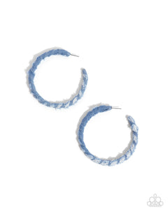 Paparazzi Denim Debut - Blue Earrings