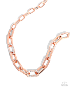 Paparazzi Understated Shimmer - Copper Necklace