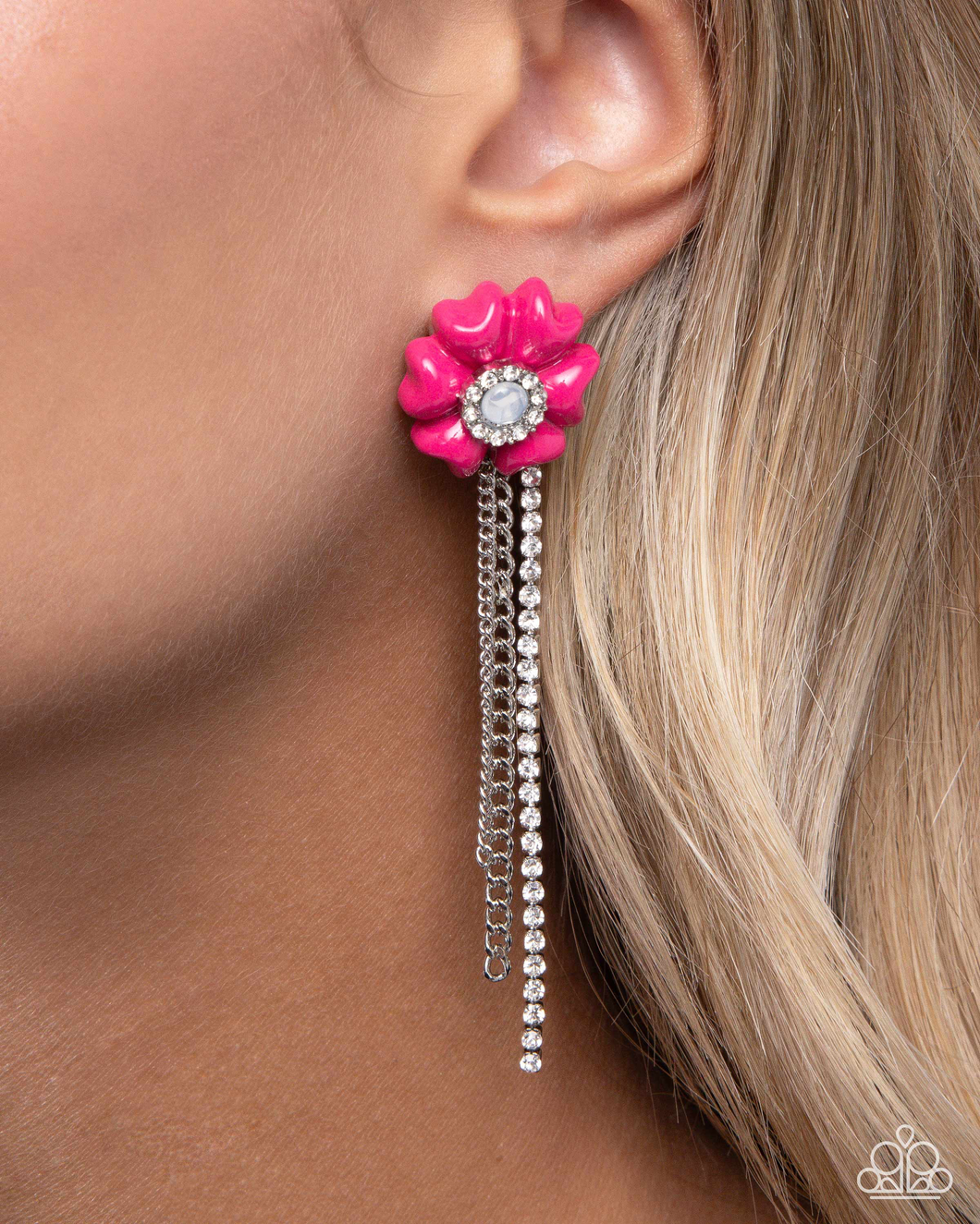Paparazzi Floral Fuel - Pink Earrings