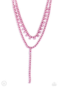 Paparazzi Champagne Night - Pink Necklace (Choker)