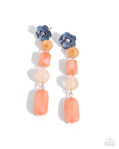 Paparazzi Meditative Magic - Orange Earrings