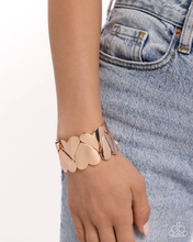 Load image into Gallery viewer, Paparazzi Sweetheart Setting - Rose Gold Bracelet
