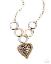 Load image into Gallery viewer, Paparazzi Focused Affection - Gold Necklace
