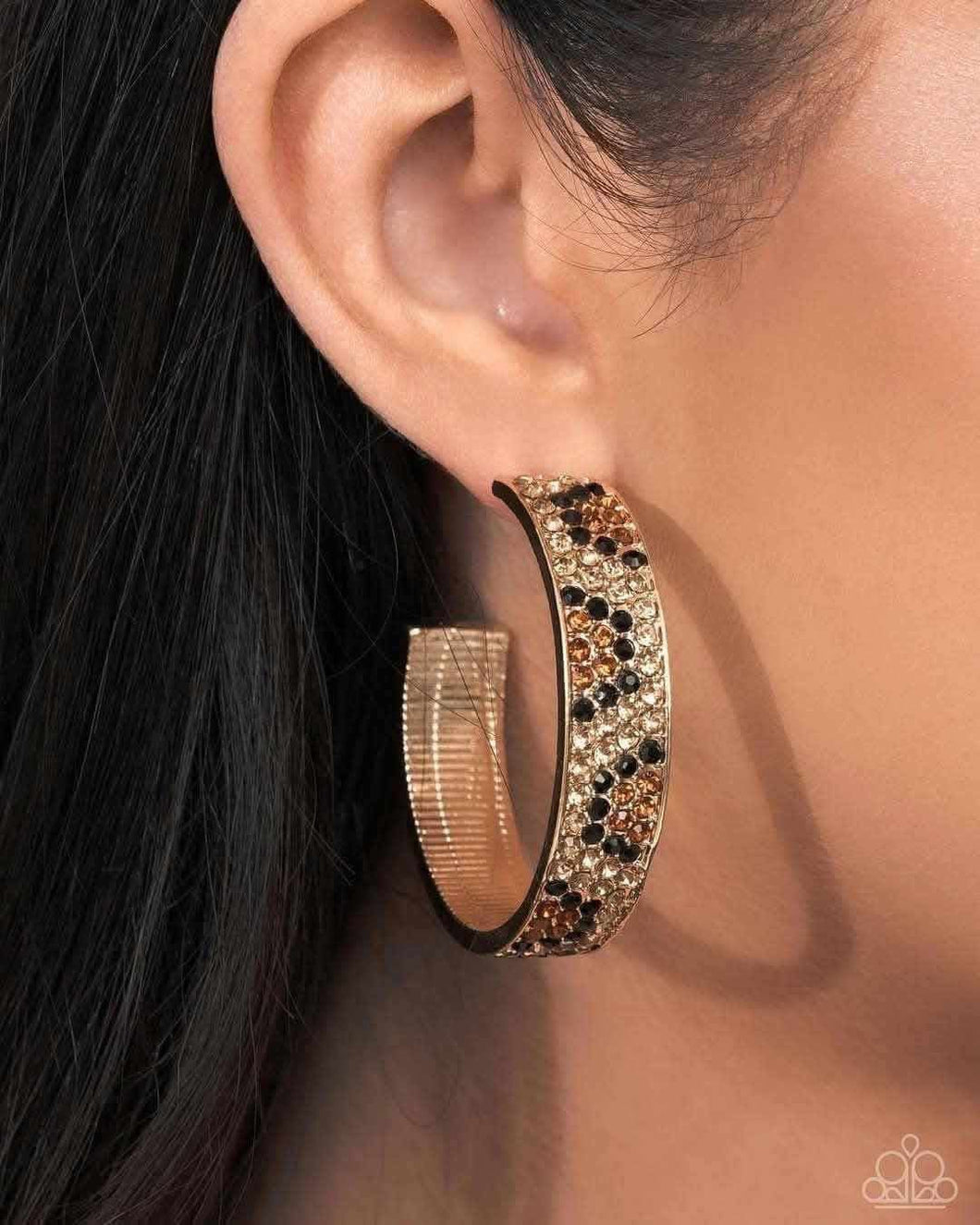 Paparazzi Cheetah Clique - Multi Earrings (2025 January Life Of The Party)