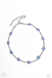 Paparazzi FLYING in Wait - Blue Necklace