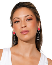 Load image into Gallery viewer, Paparazzi Visible Valentines - Black Earrings
