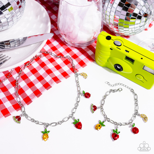 Paparazzi Fruity Fusion - Multi Necklace &  Paparazzi Fruity Feature - Multi Bracelet Set