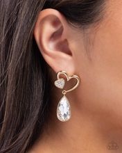 Load image into Gallery viewer, Paparazzi Coupling Up - Gold Earrings
