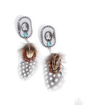 Load image into Gallery viewer, Paparazzi Feathered Fairy Tale - Brown Earrings
