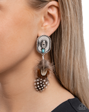 Load image into Gallery viewer, Paparazzi Feathered Fairy Tale - Brown Earrings
