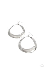 Load image into Gallery viewer, Paparazzi Asymmetrical Action - Silver Earrings
