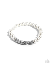 Load image into Gallery viewer, Paparazzi Elegance Embodied - White Bracelet
