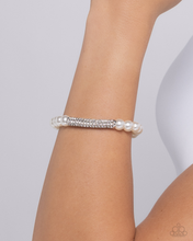 Load image into Gallery viewer, Paparazzi Elegance Embodied - White Bracelet
