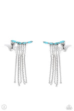 Load image into Gallery viewer, Paparazzi Fault Line Fringe - Blue Earrings (Ear Crawler)
