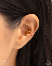 Load image into Gallery viewer, Paparazzi Aerial Attitude - Gold Earrings (Ear Cuff)
