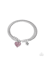 Load image into Gallery viewer, Paparazzi Heart Hour - Pink Bracelet
