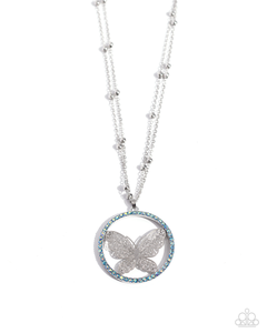 Paparazzi Festive Flight - Blue Necklace