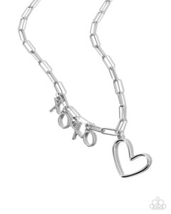 Paparazzi Courting Chains - Silver Necklace