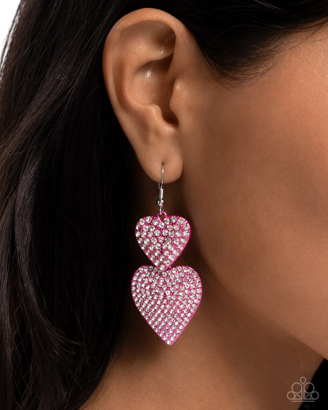 Paparazzi Never Enough Sparkle - Pink Earrings