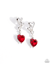 Load image into Gallery viewer, Paparazzi Valentines Vaudeville - Red Earrings

