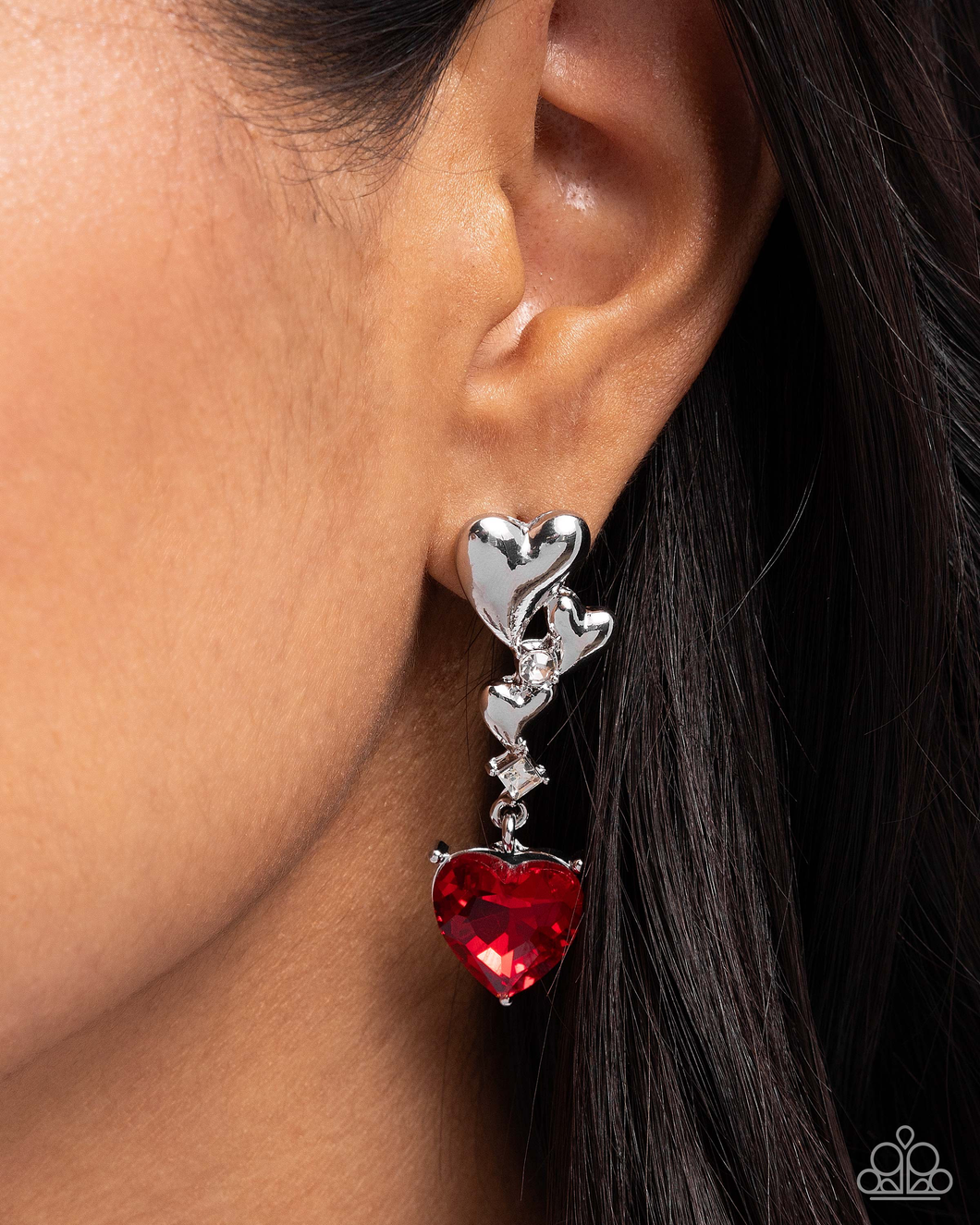 Paparazzi Valentines Vaudeville - Red Earrings