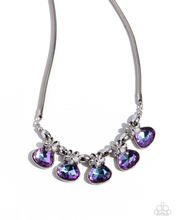 Load image into Gallery viewer, Paparazzi Teardrop Tribute - Purple Necklace
