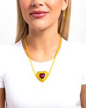 Load image into Gallery viewer, Paparazzi Locket Leisure - Yellow Necklace
