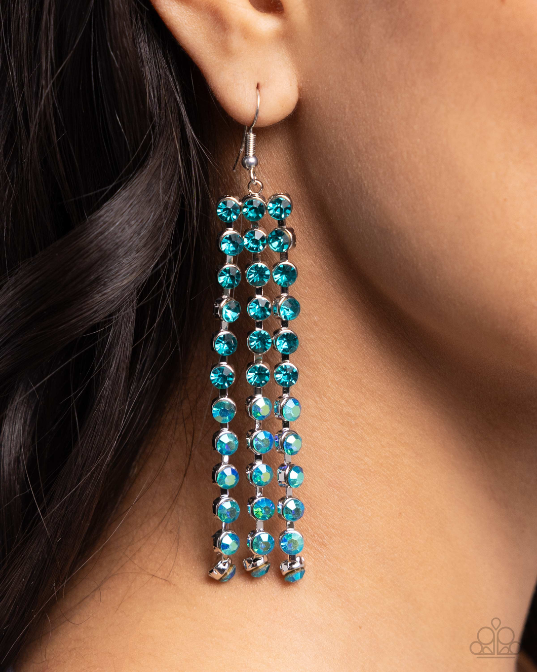 Paparazzi Ombré Occupation - Blue Earrings