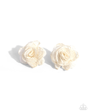 Load image into Gallery viewer, Paparazzi Tulle Twist - White Earrings
