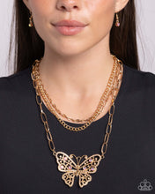 Load image into Gallery viewer, Paparazzi Winged Wonder - Gold Necklace
