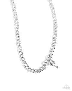 Paparazzi Leading Loops - Silver Necklace