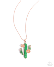 Load image into Gallery viewer, Paparazzi Carefree Cactus - Copper Necklace
