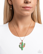 Load image into Gallery viewer, Paparazzi Carefree Cactus - Copper Necklace
