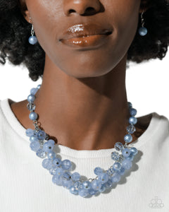 Paparazzi Pearl Pandora - Blue Necklace & Paparazzi Pearl Protagonist - Blue Bracelet Set
