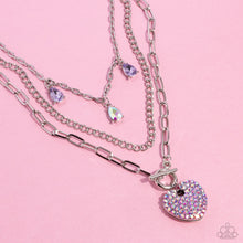 Load image into Gallery viewer, Paparazzi HEART History - Purple Necklace
