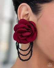 Load image into Gallery viewer, Paparazzi Dramatic Dame - Red Earrings
